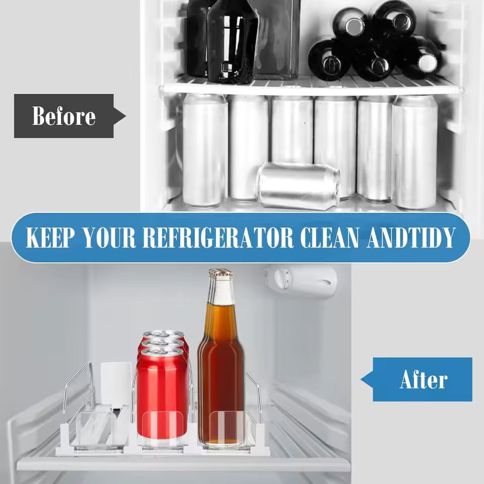 🥤 Contenedor Dispensador de Latas para Refrigerador – Orden y Comodidad al Instante