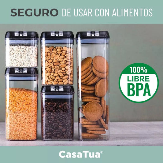 🥗 Set de 7 Contenedores Herméticos para Alimentos – Organización Total en tu Cocina
