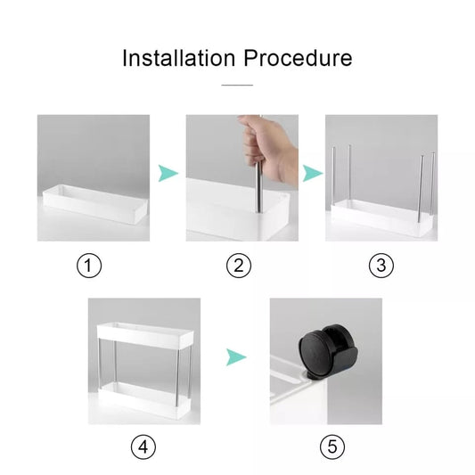🛒 Carrito Organizador 4 Niveles con Ruedas – Orden y Practicidad en Movimiento