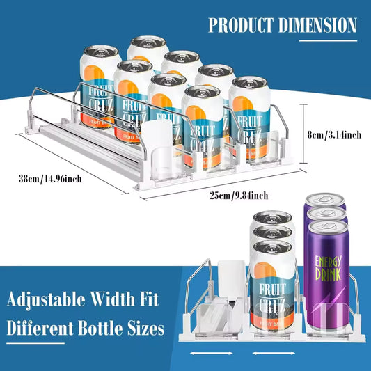 🥤 Contenedor Dispensador de Latas para Refrigerador – Orden y Comodidad al Instante
