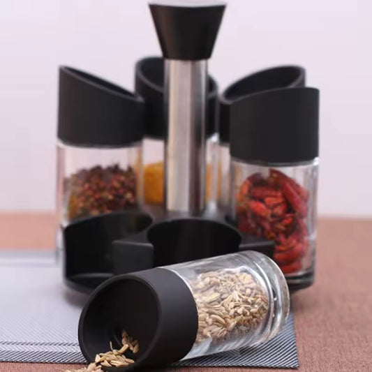 🌿 Juego de Especias Giratorio para Cocina – Organización y Estilo en un Solo Set