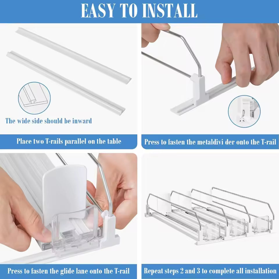 🥤 Contenedor Dispensador de Latas para Refrigerador – Orden y Comodidad al Instante