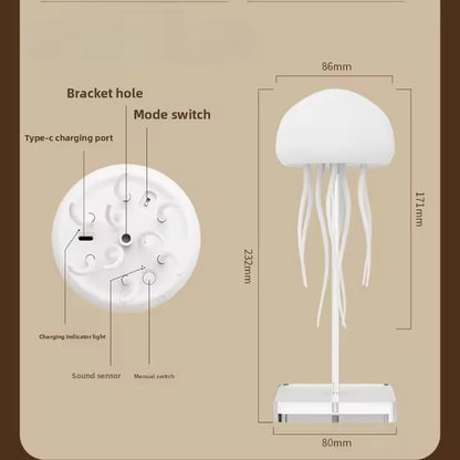 Lámpara LED Medusa con Tentáculos Móviles y Cambio de Color - ¡El Producto Viral de TikTok!